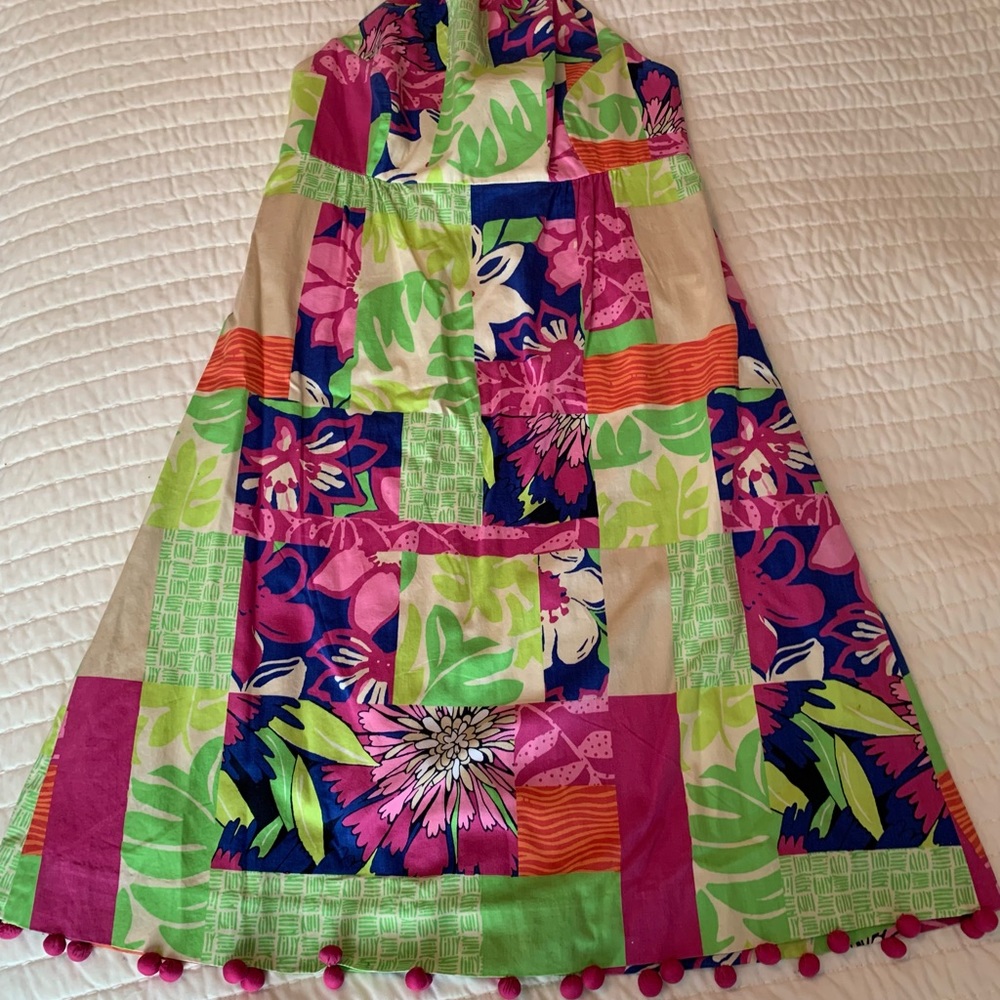 Patchwork Lilly Pulitzer halter dress size 2